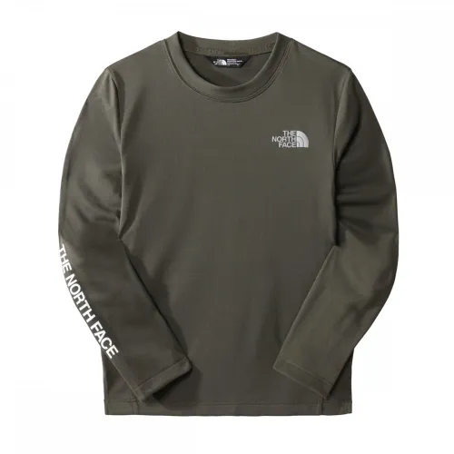 The North Face Teens Never Stop Long-Sleeve T-Shirt: New Taupe Green:
