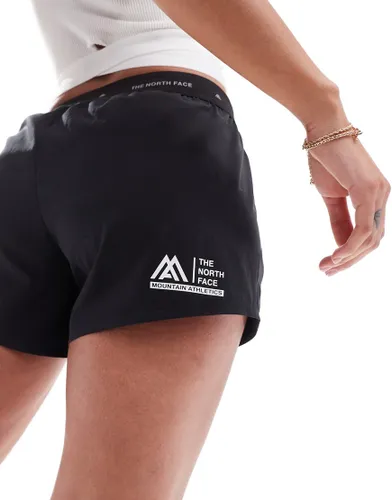 The North Face Training logo woven shorts in black