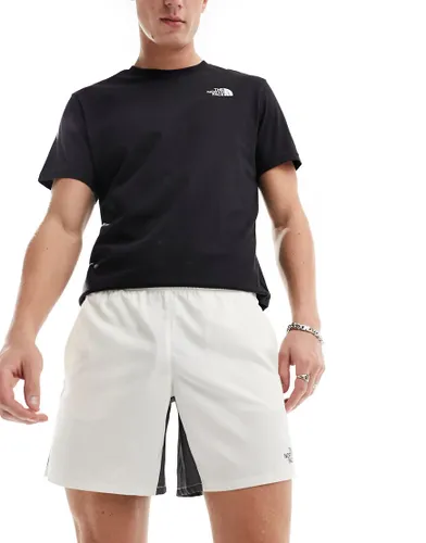 The North Face Training woven logo shorts in white