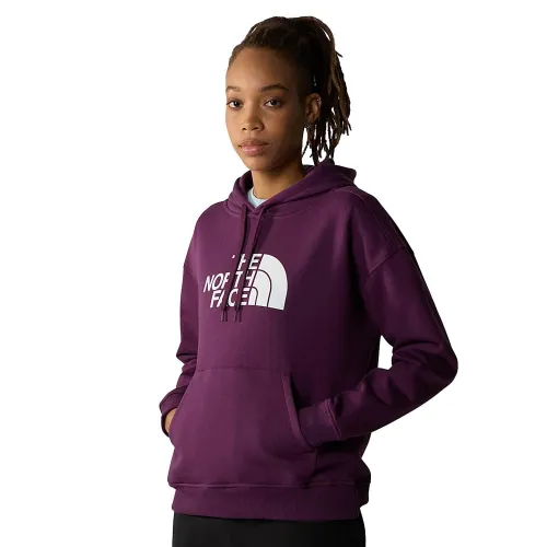 The North Face Womens Light Drew Peak Hoodie: Black Currant Purple: