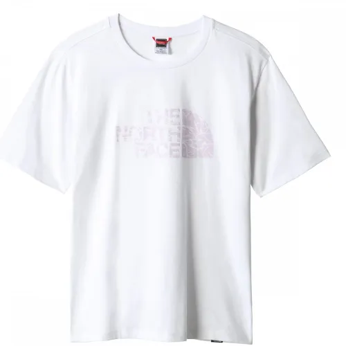 The North Face Womens Relaxed Easy T-Shirt: White/Lavender: M