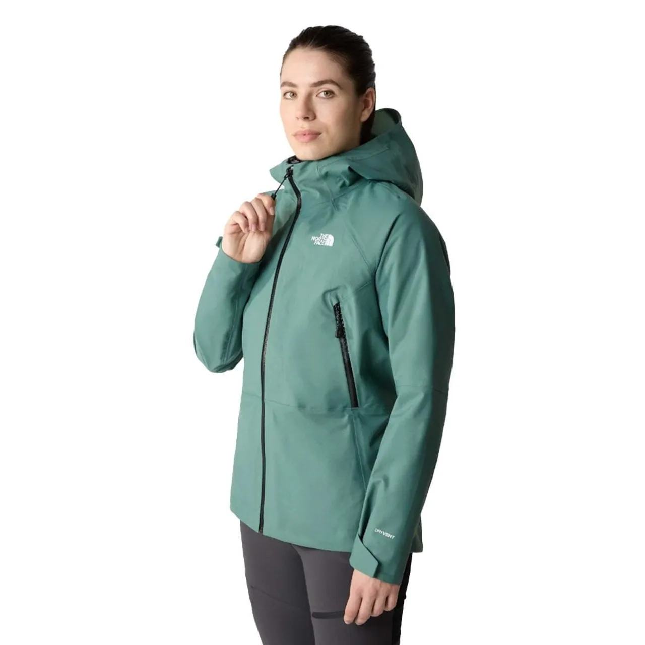 The North Face Womens Stolemberg 3L Waterproof Jacket: Dark Sage: