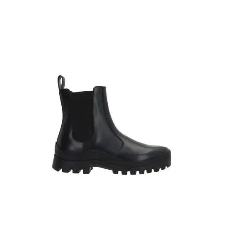 The Row , Black Leather Chelsea Boots ,Black female, Sizes: