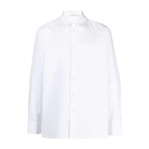 The Row , Classic White Cotton Shirt ,White male, Sizes: