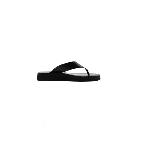 The Row , Ginza Leather platform thong sandal ,Black female, Sizes: