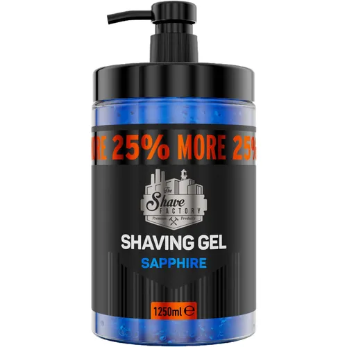 The Shave Factory Shaving Gel with 25% More Free -