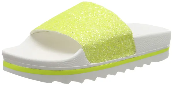 The White Brand Women's Glitter Matte Open Toe Sandals