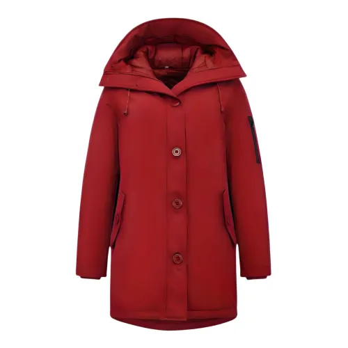 TheBrand , Lined Parka Women Long Red ,Red female, Sizes: