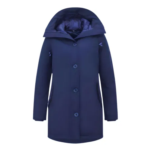 TheBrand , Long Warm Jacket Women Blue ,Blue female, Sizes: