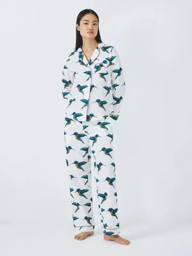 Their Nibs Hummingbird Shirt Long Pyjama Set, Multi - Multi - Female