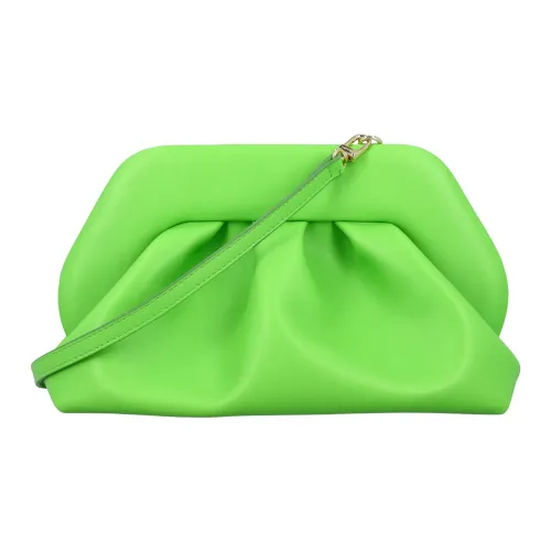 THEMOIRè , Grass green fabric Tia clutch ,Green female, Sizes: ONE SIZE