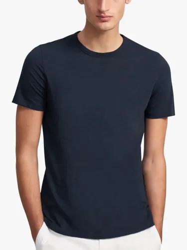 Theory Essential Cosmos Slub Cotton T-Shirt - Eclipse - Male