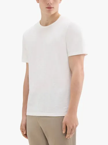 Theory Essential Cosmos Slub Cotton T-Shirt - White - 100 - Male