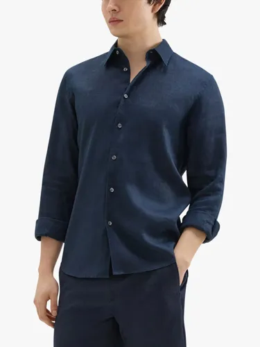 Theory Relaxed Linen Shirt - Baltic - Male