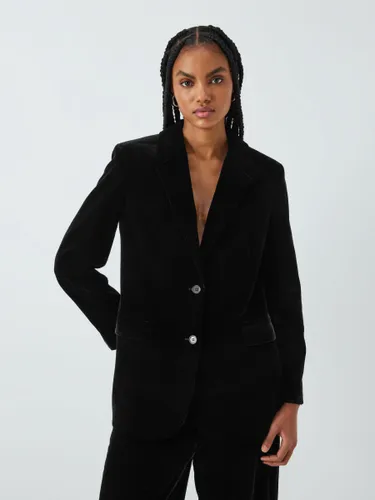 Theory Slim Tailored Velvet Blazer, Black - Black - Female