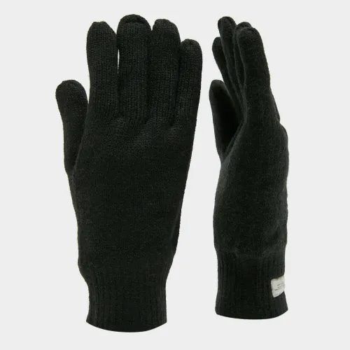 Thinsulate Knit Fleece Gloves - Black, Black