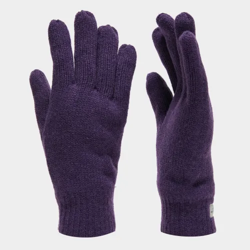 Thinsulate Knit Fleece Gloves - Purple, Purple
