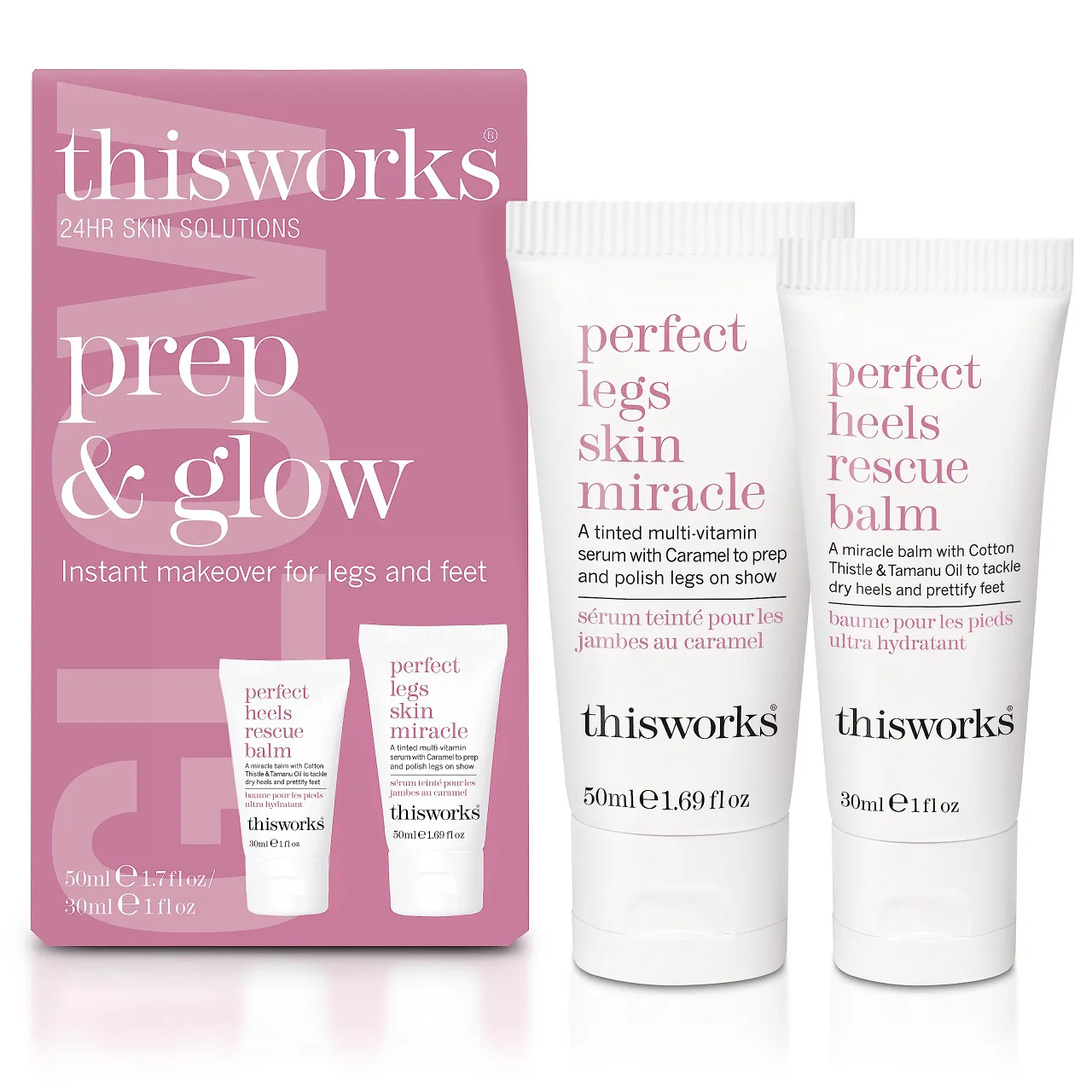 This Works Prep and Glow Gift Set - Travel Size Kit with