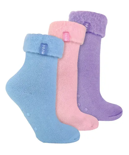 THMO Womens 3 Pack Ladies Bed Socks with Grips