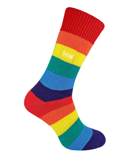 THMO Womens - Mens & Ladies Extra Warm Thermal Rainbow Socks for Winter - Multicolour