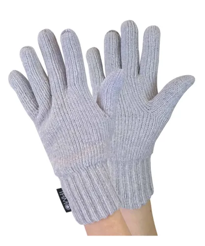 THMO - Womens Outdoor Thermal Winter Chenille 3M Thinsulate Gloves - Charcoal - One