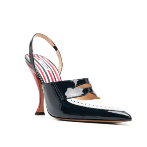 Thom Browne , Flat shoes for women ,Black female, Sizes: