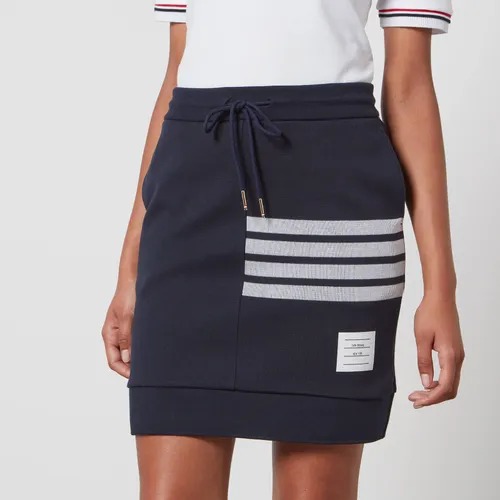 Thom Browne Logo-Print Cotton Mini Skirt - IT 38/