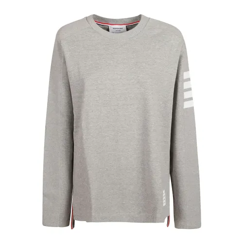 Thom Browne , Long Sleeve Tops ,Gray male, Sizes: