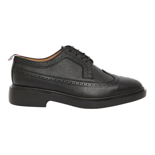 Thom Browne , Men Shoes Laced Black Aw23 ,Black male, Sizes: