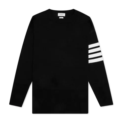 Thom Browne , Mens Clothing Sweater Black Ss23 ,Black male, Sizes: