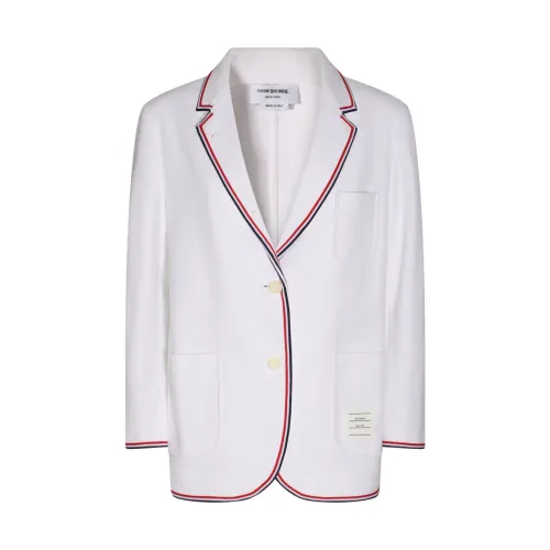 Thom Browne , Stylish Jacket for Men ,White female, Sizes: