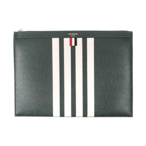 Thom Browne , Stylish Leather Wallet ,Green female, Sizes: ONE SIZE