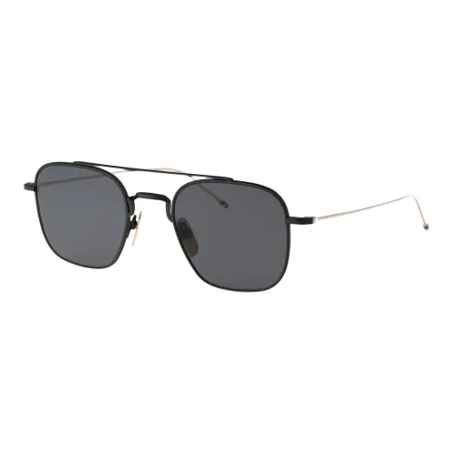 Thom Browne , Stylish Sunglasses with Unique Design ,Black female, Sizes: