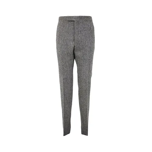 Thom Browne , Suit Trousers ,Gray male, Sizes: