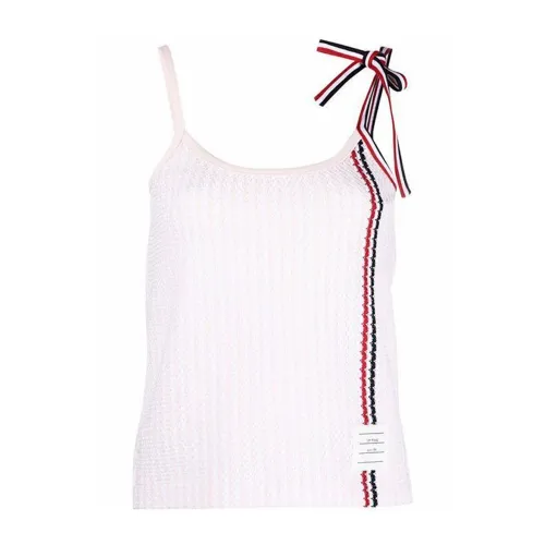 Thom Browne , Thom Browne Cotton Top ,Pink female, Sizes: