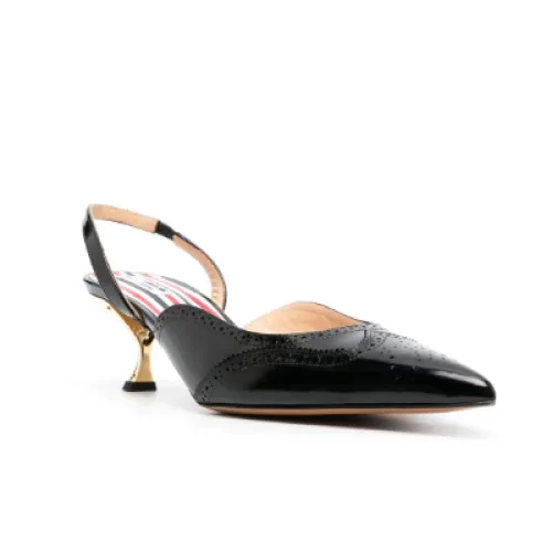 Thom Browne , Thom Browne Flat shoes Black ,Black female, Sizes: