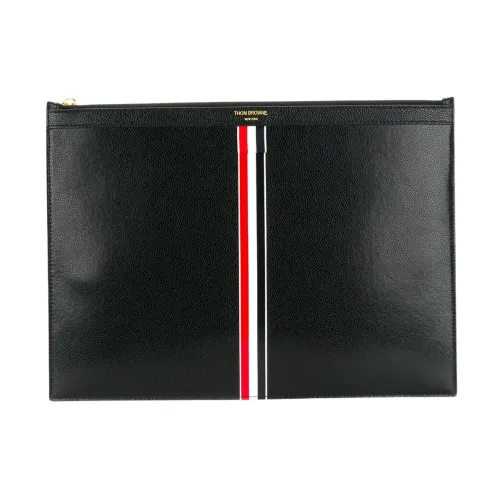 Thom Browne , Wallets Cardholders ,Black male, Sizes: ONE SIZE