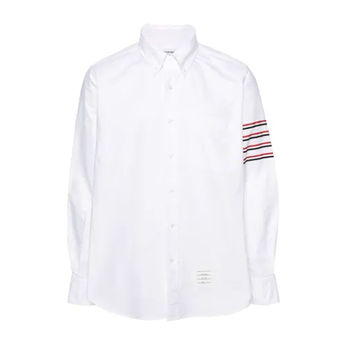 Thom Browne , White Cotton Textured Shirt ,White male, Sizes: