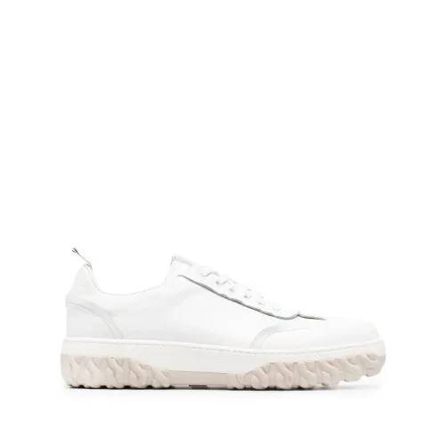 Thom Browne , White Field Low-Top Sneakers ,White male, Sizes: