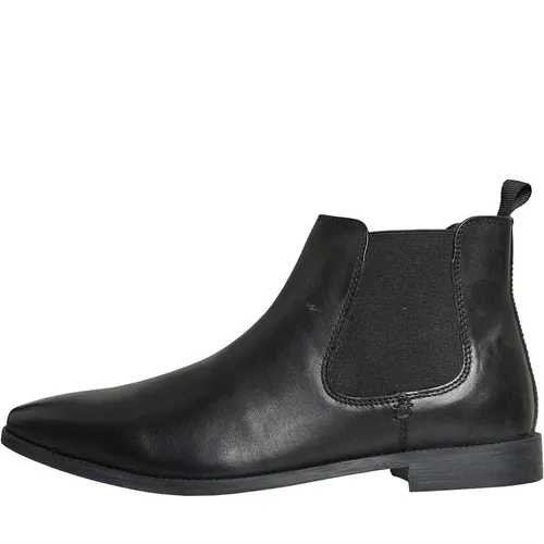 Thomas Crick by Red Tape Mens Addison Chelsea Boots Black Leather