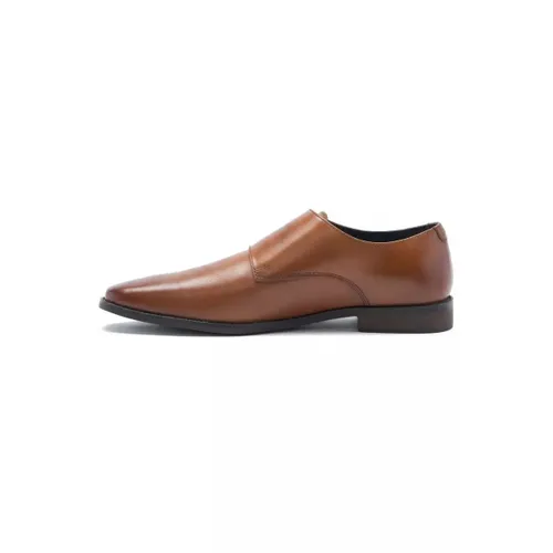 Thomas Crick Men's Fetz Twin Strap Monk Formal Shoe Tan