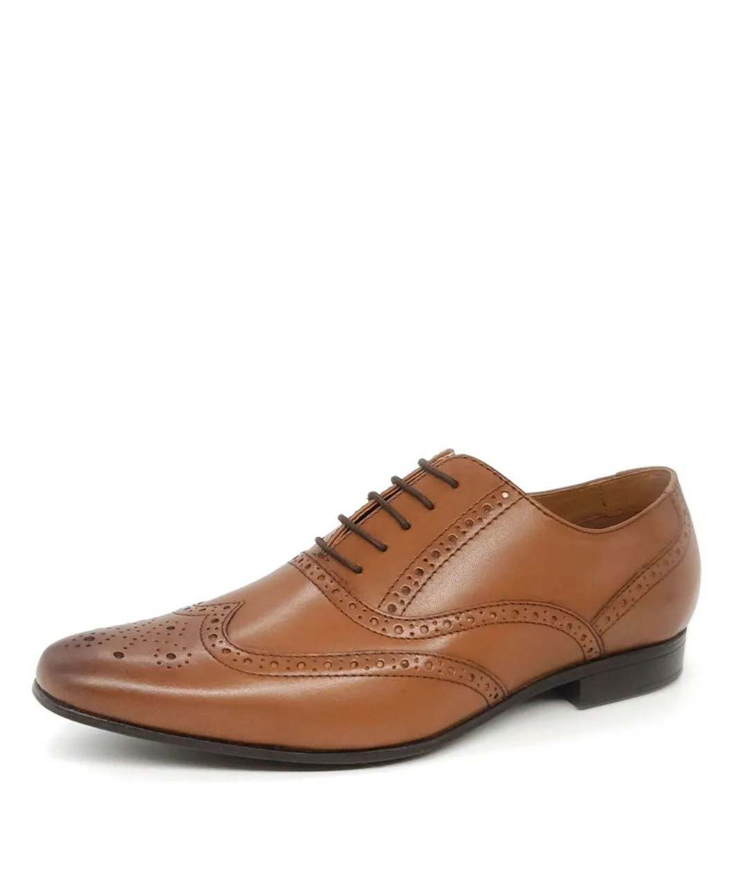 Thomas Crick Portland Leather Tan Mens Brogue Shoes