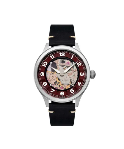 Thomas Earnshaw Baron Mens Automatic Malbec Watch ES-8189-03 - Black & Silver - One Size