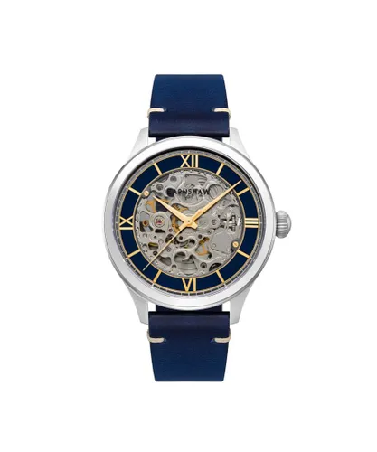 Thomas Earnshaw Baron Mens Automatic Marseille Blue Watch ES-8230-02 - One Size