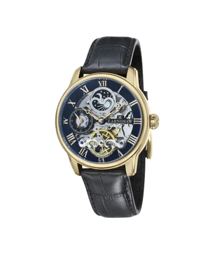 Thomas Earnshaw Longitude Mens Automatic Caviar Black Watch ES-8006-05 - Black/Gold - One Size