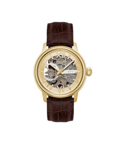 Thomas Earnshaw Padstow Mens Automatic Champagne Watch ES-8149-04 - Brown - One Size