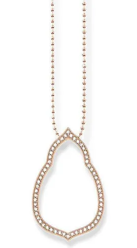 Thomas Sabo Glam And Soul Rose Gold Fatima's Garden Necklace 60cm D - Silver