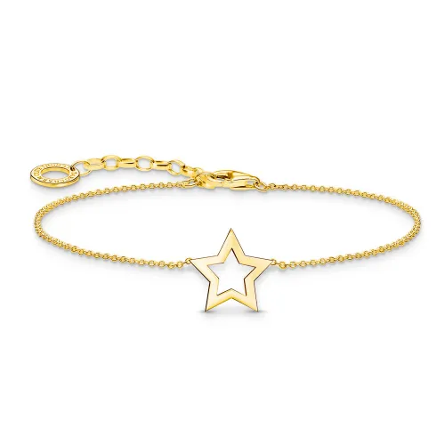 THOMAS SABO Gold Plated Open Star Bracelet