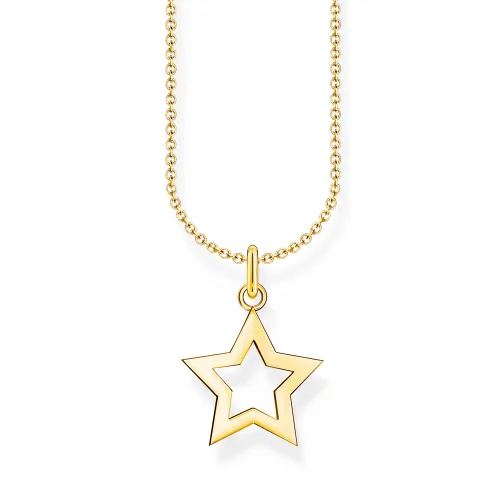 THOMAS SABO Gold Plated Open Star Necklace