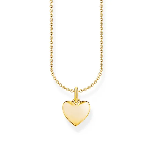 THOMAS SABO Gold Plated Plain Heart Necklace